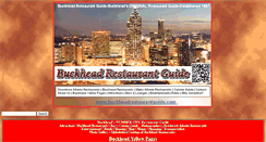 Desktop Screenshot of buckheadrestaurantguide.com