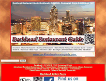 Tablet Screenshot of buckheadrestaurantguide.com